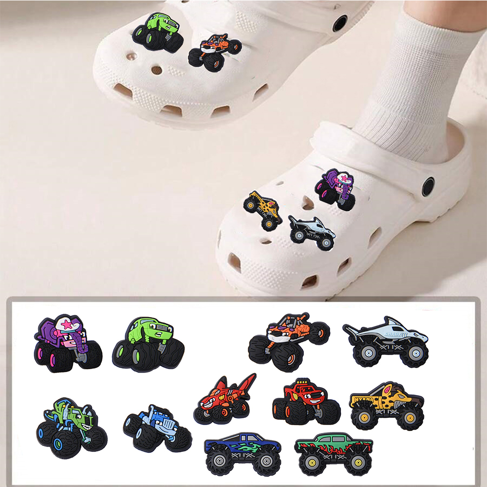 11Pcs Cars Cartoon Shoe Charms - Women'S Shoes Crocs ulasan dan harga