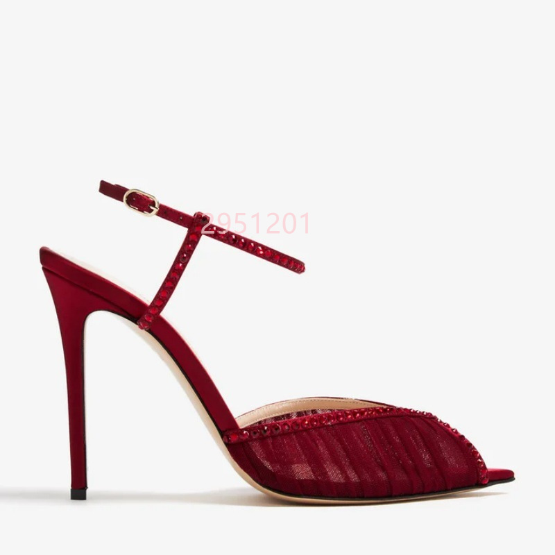 Peep Toe Mesh Pumps Buckles St - Women'S Shoes Peep Toe ulasan dan harga