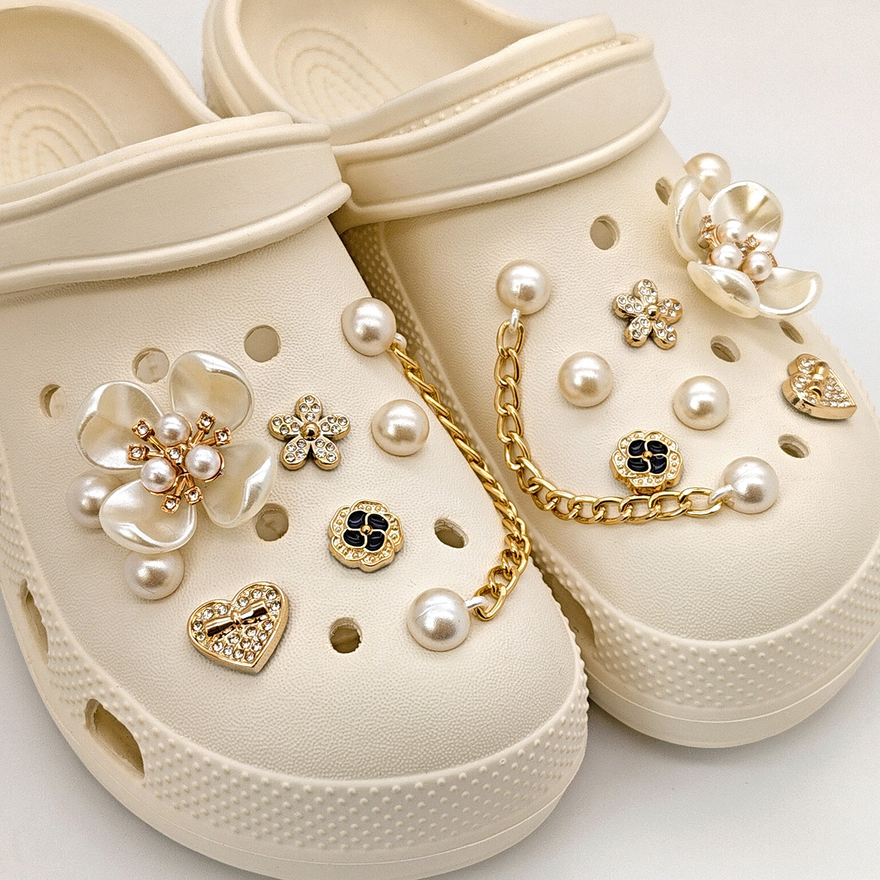 Floral Pearl Shoe Charms for C - Women'S Shoes Crocs ulasan dan harga